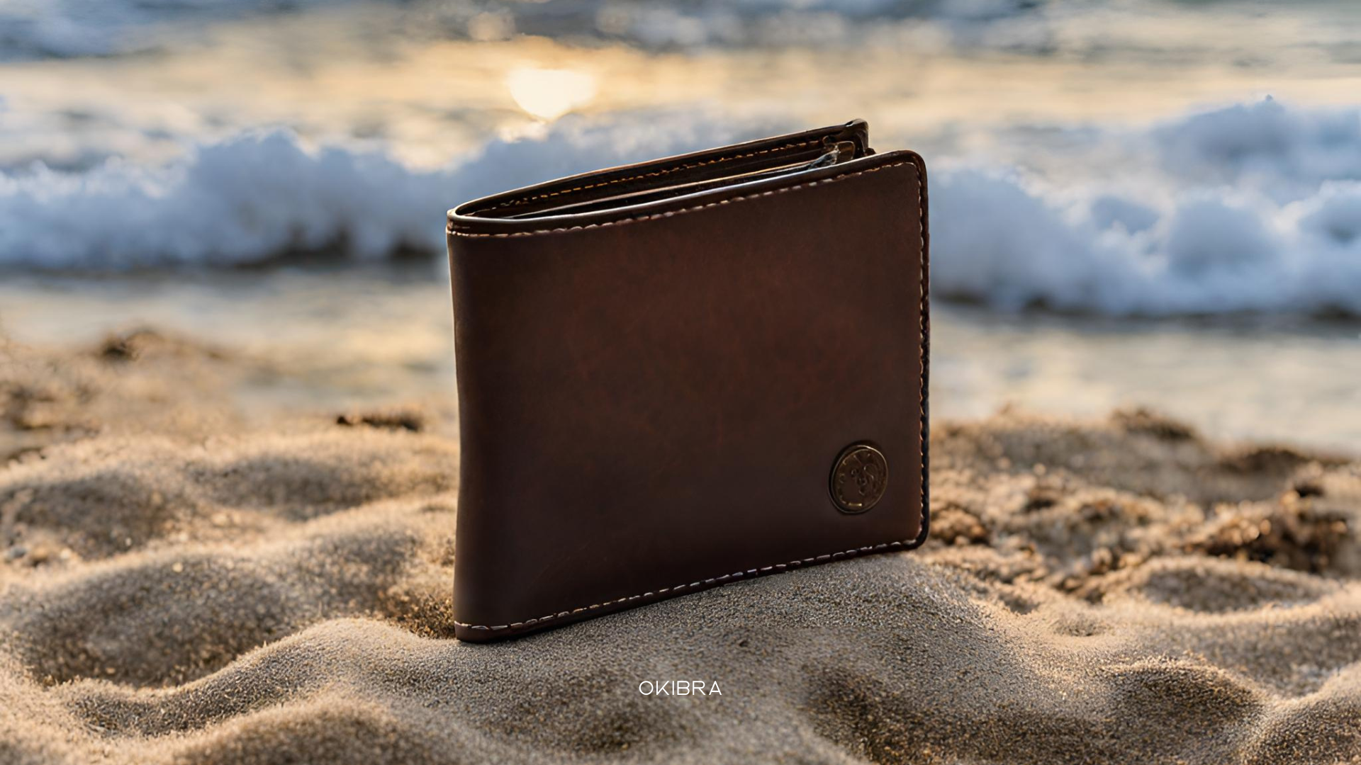 ビーチにある財布