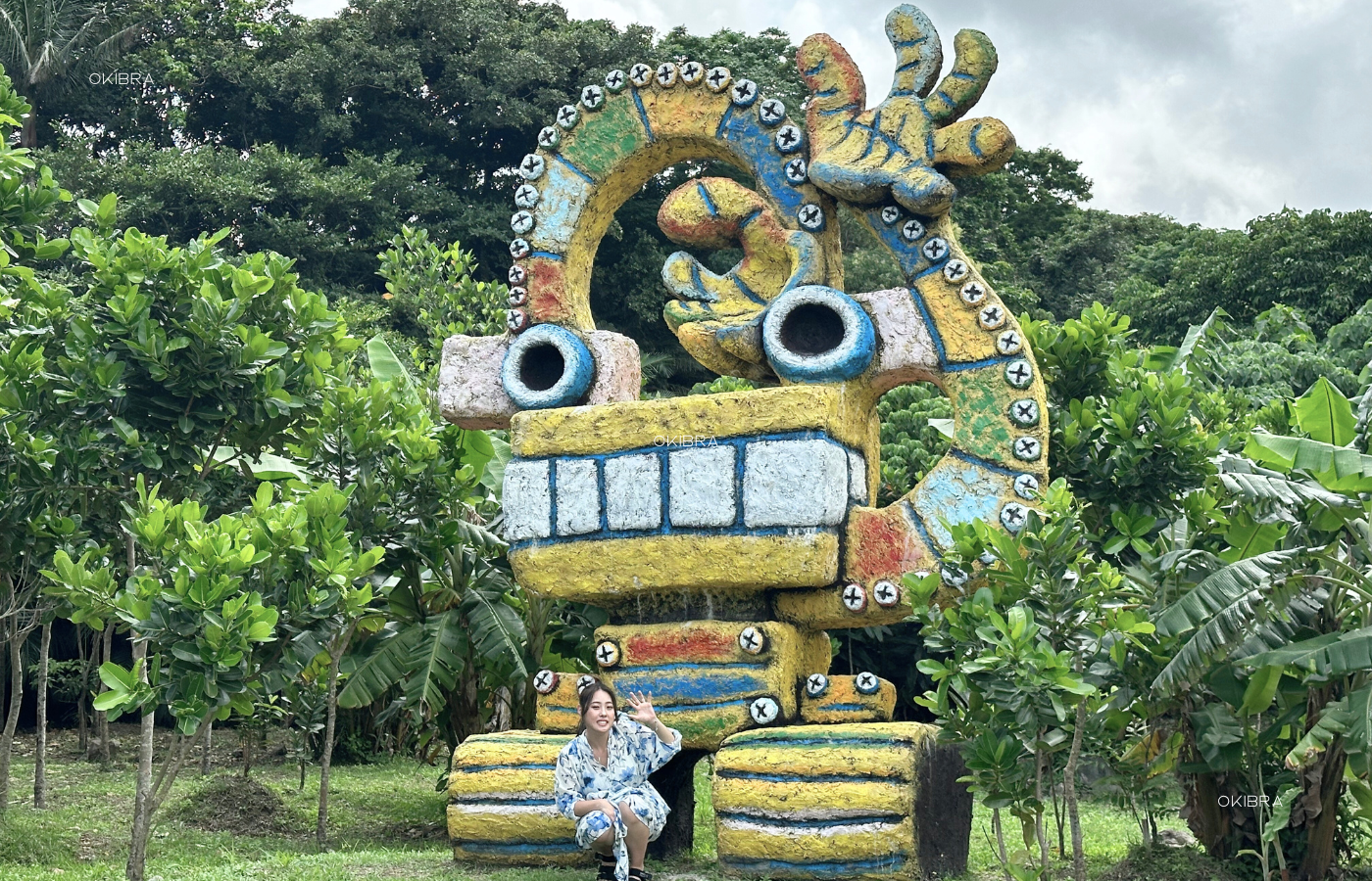 沖縄県石垣島 米子焼工房 シーサー庭園