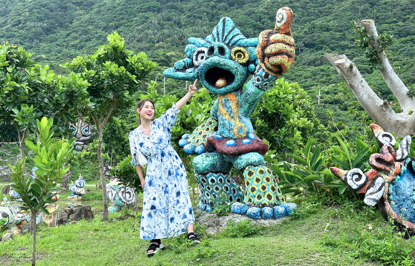 沖縄県石垣島 米子焼工房 シーサー庭園