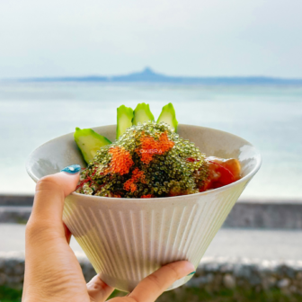 沖縄県本部町 チャハヤブラン オーシャンビューカフェ ポキ丼・ロコモコ・パンケーキ