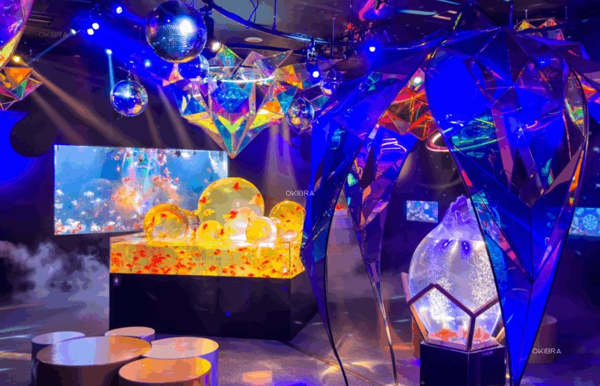 沖縄金魚ミュージアム/沖縄県豊見城市 沖縄アウトレット併設の幻想的な