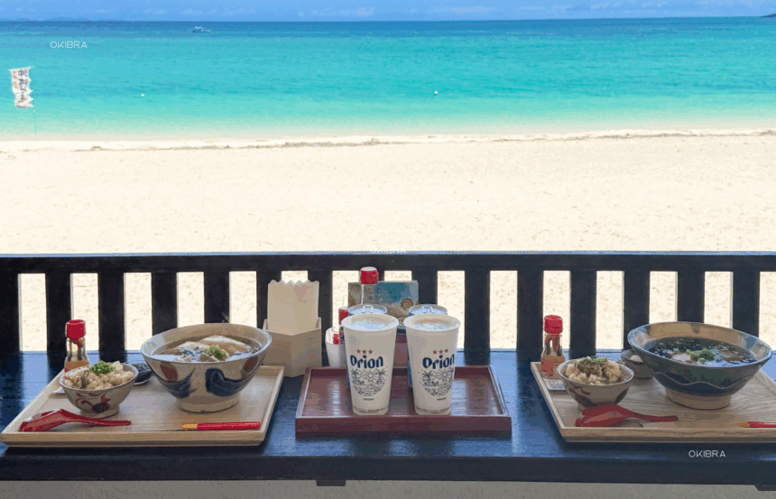 沖縄今帰仁村 今帰仁うっぱまそば うっぱまビーチ 沖縄そば ランチ