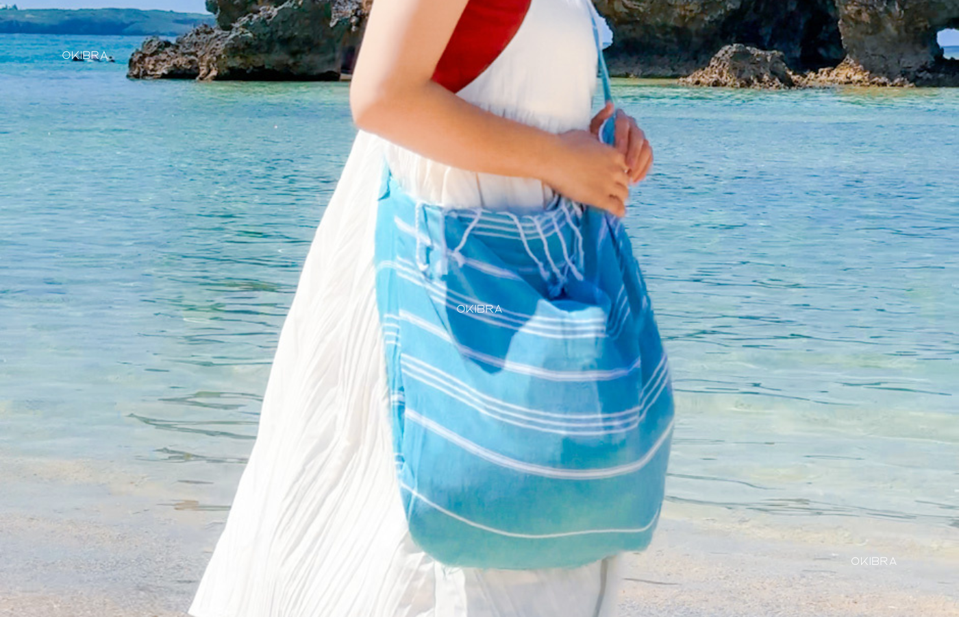 Desa Onna, Okinawa Toko khusus handuk katun Cotton Hug Beachwear