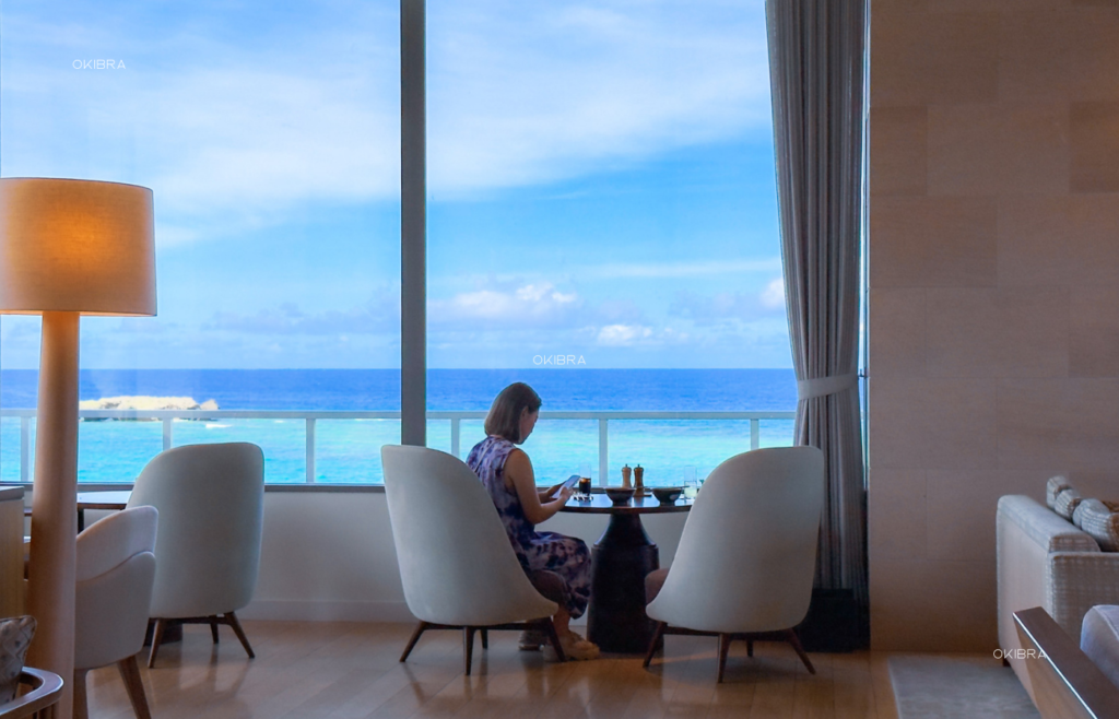 沖縄県恩納村 ANAインターコンチネンタル万座ビーチリゾート リゾートホテル オーシャンビュー クラブラウンジ 家族 子供