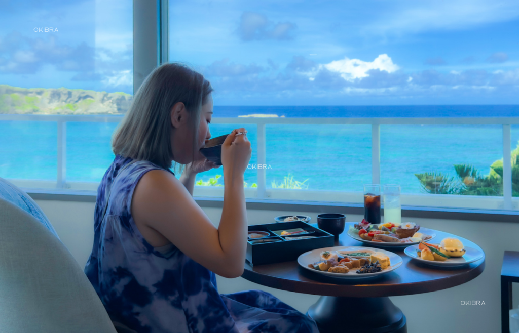 沖縄県恩納村 ANAインターコンチネンタル万座ビーチリゾート リゾートホテル オーシャンビュー クラブラウンジ 家族 子供