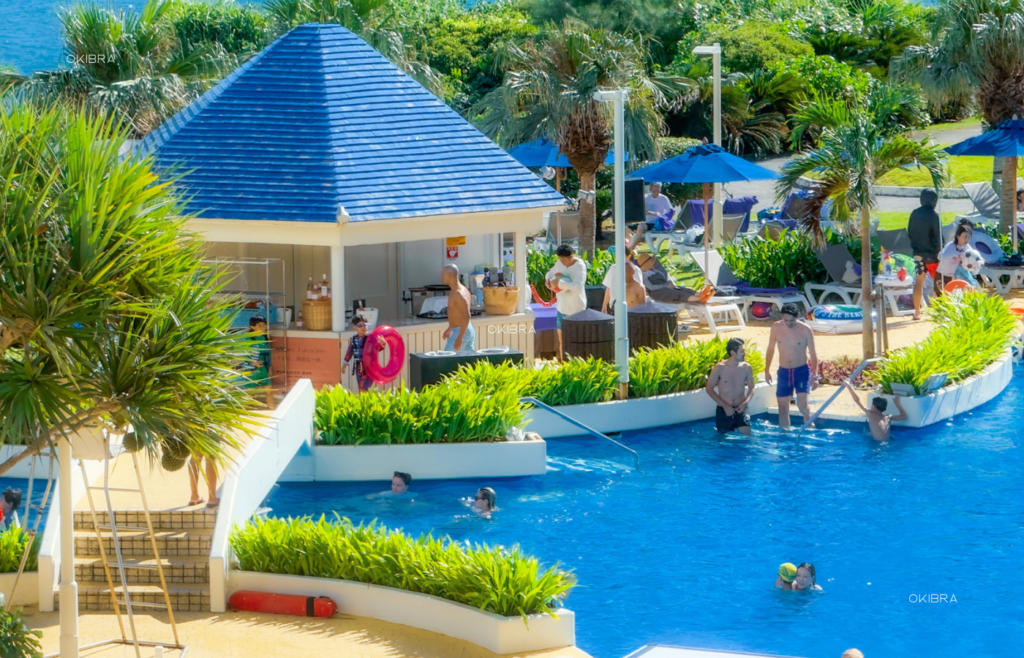 沖縄県恩納村 ANAインターコンチネンタル万座ビーチリゾート リゾートホテル オーシャンビュー クラブラウンジ 家族 子供