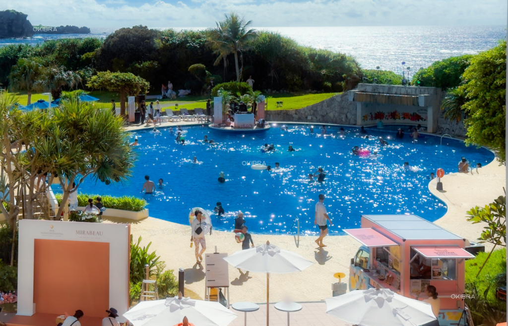 沖縄県恩納村 ANAインターコンチネンタル万座ビーチリゾート リゾートホテル オーシャンビュー クラブラウンジ 家族 子供