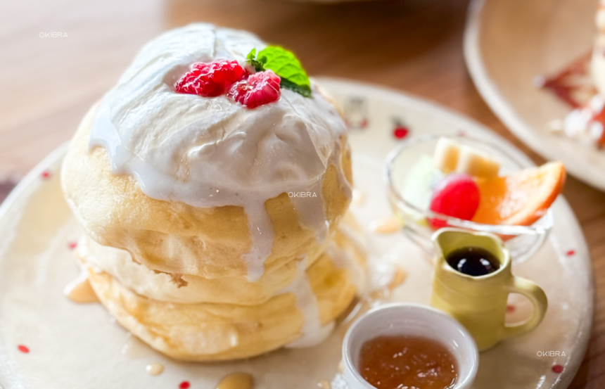 沖縄県今帰仁村 プティ・タ・プティ パンケーキ かき氷 海の見えるカフェ