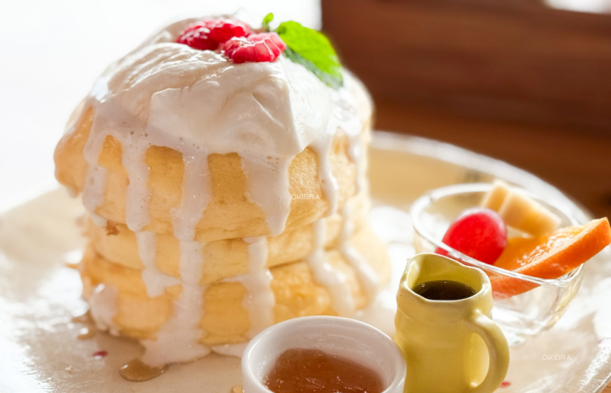 沖縄県今帰仁村 プティ・タ・プティ パンケーキ かき氷 海の見えるカフェ