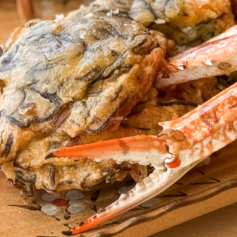 沖縄県うるま市浜比嘉島 丸吉食品 かにもずくてんぷら 沖縄天ぷら テイクアウト