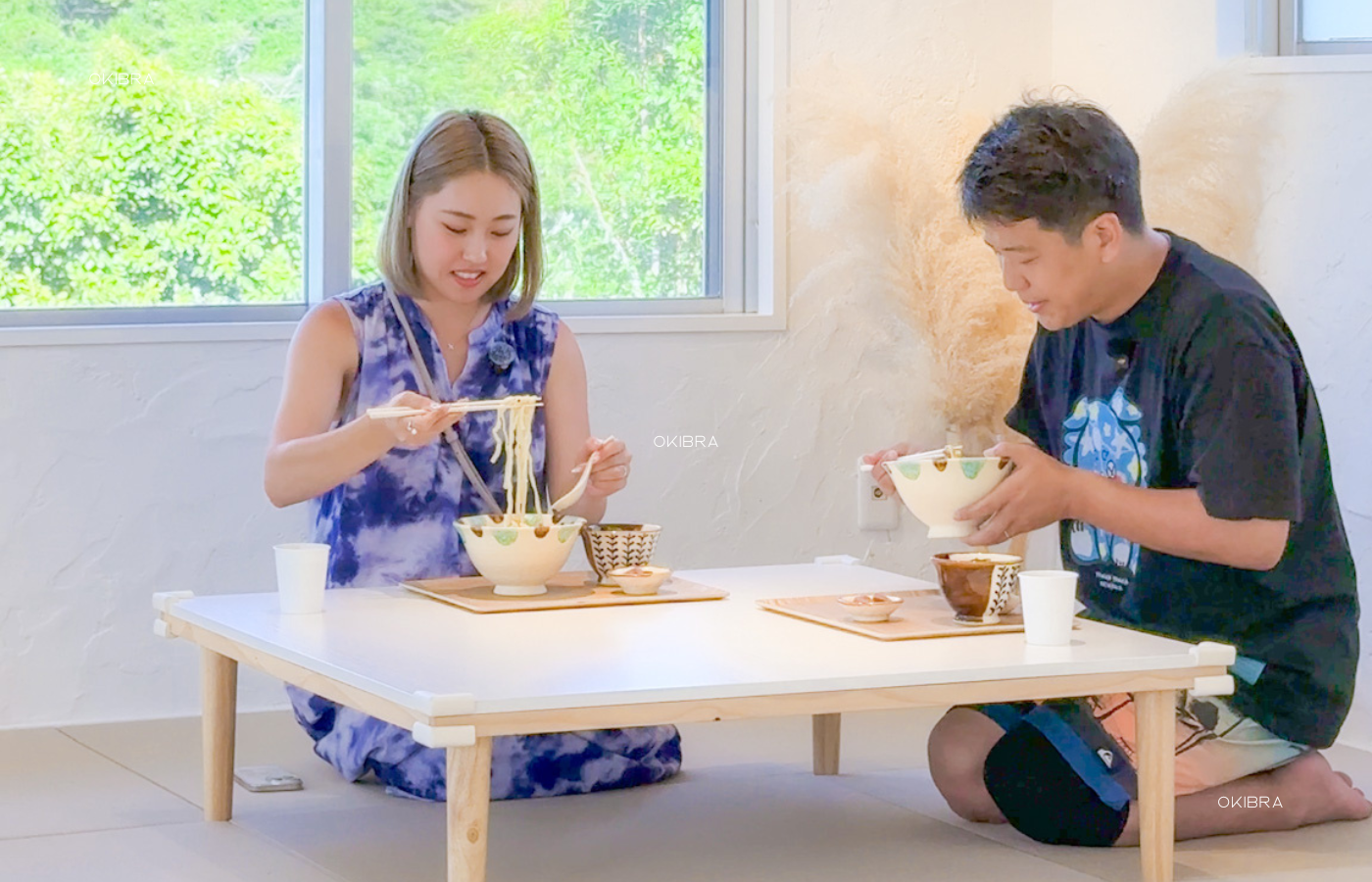 沖縄県今帰仁村 沖縄そばカフェととと 沖縄そば ポップコーン 座敷あり