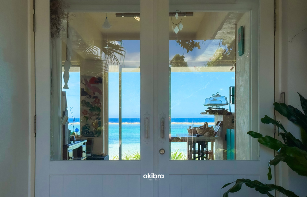 沖縄県今帰仁村 海辺の宿あまみく ティールーム やんばる紅茶 オーシャンビュー 予約必須