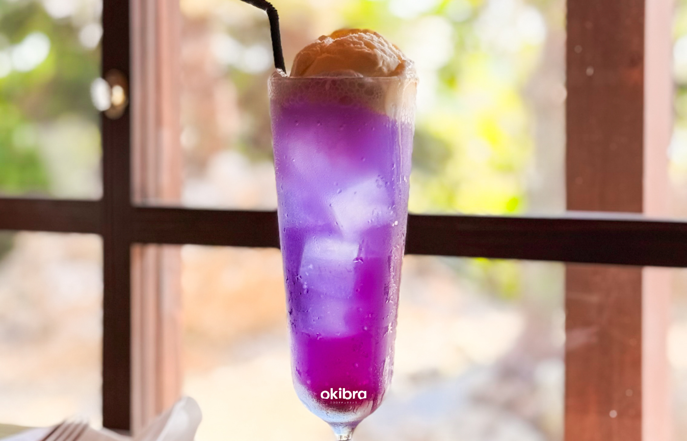 沖縄県今帰仁村 Lucian Blue 沖縄カフェ 古民家カフェ モーニング 朝食 パンケーキ クリームソーダペットOK