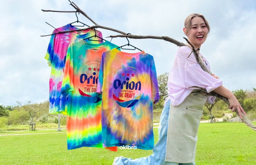 沖縄県糸満市 アソビバITOMAN ウミノホウセキ 糸満市観光農園 Tシャツ染め体験 速乾 当日持ち帰り 雨の日観光 沖縄体験