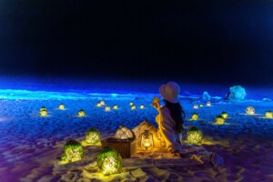 【読谷村・バンタカフェ】冬のイルミネーション「イルミーバンタ」12/12〜2/28開催、手持ちの「美ら玉ランタン」が新登場
